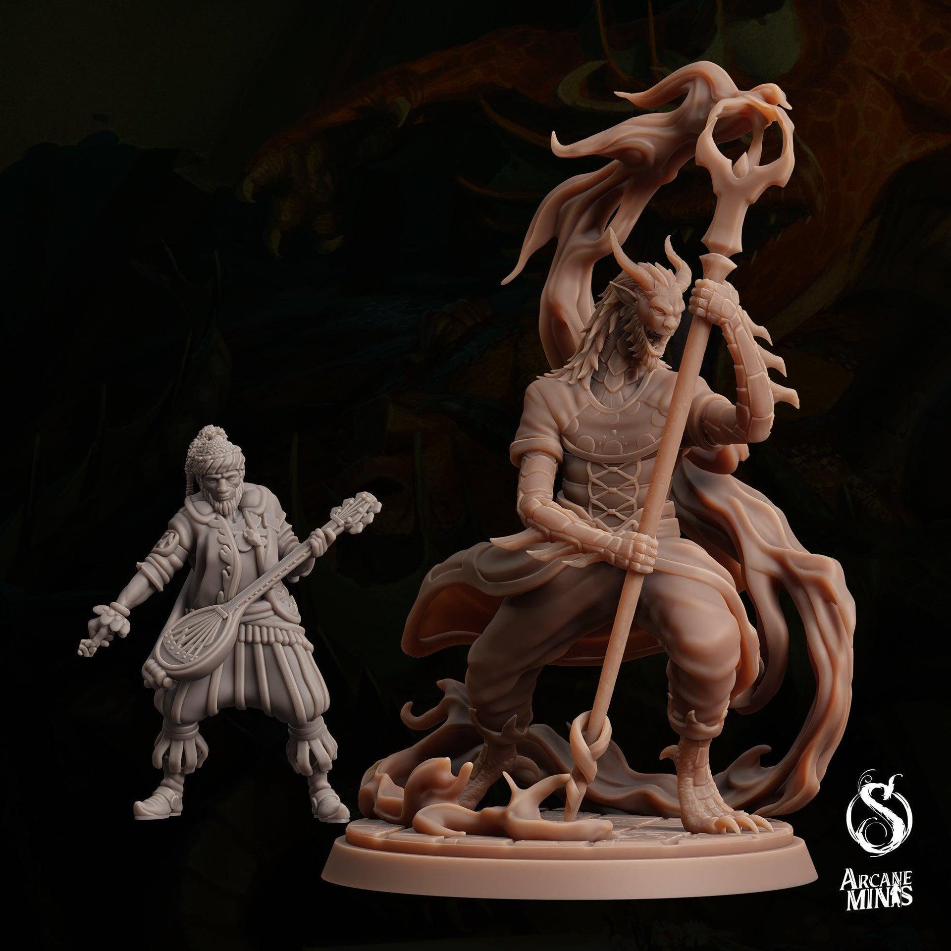 Dragon Spawn Cultist Sovereign - Sordane Publishin | 28mm and 32mm | Wargaming | DnD | Tabletop Roleplaying