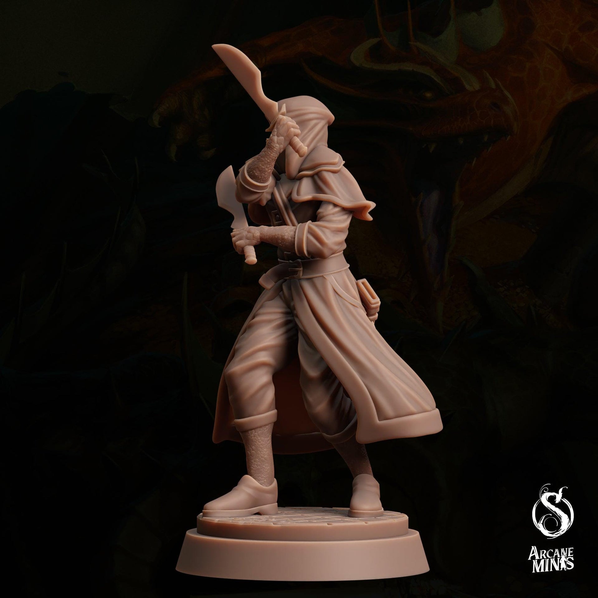 Dragon Spawn Cultist 3 - Sordane Publishin | 28mm and 32mm | Wargaming | DnD | Tabletop Roleplaying