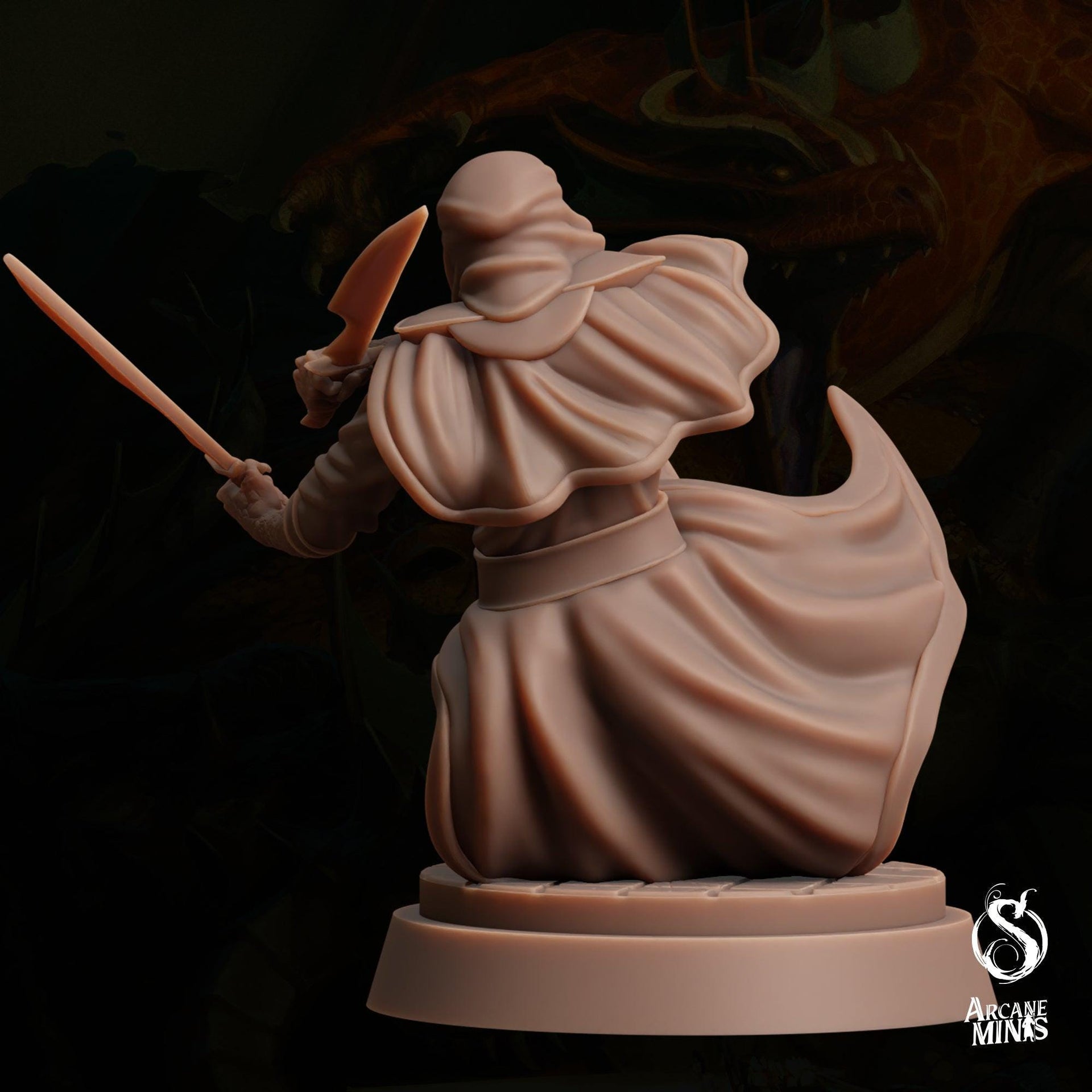 Dragon Spawn Cultist 3 - Sordane Publishin | 28mm and 32mm | Wargaming | DnD | Tabletop Roleplaying