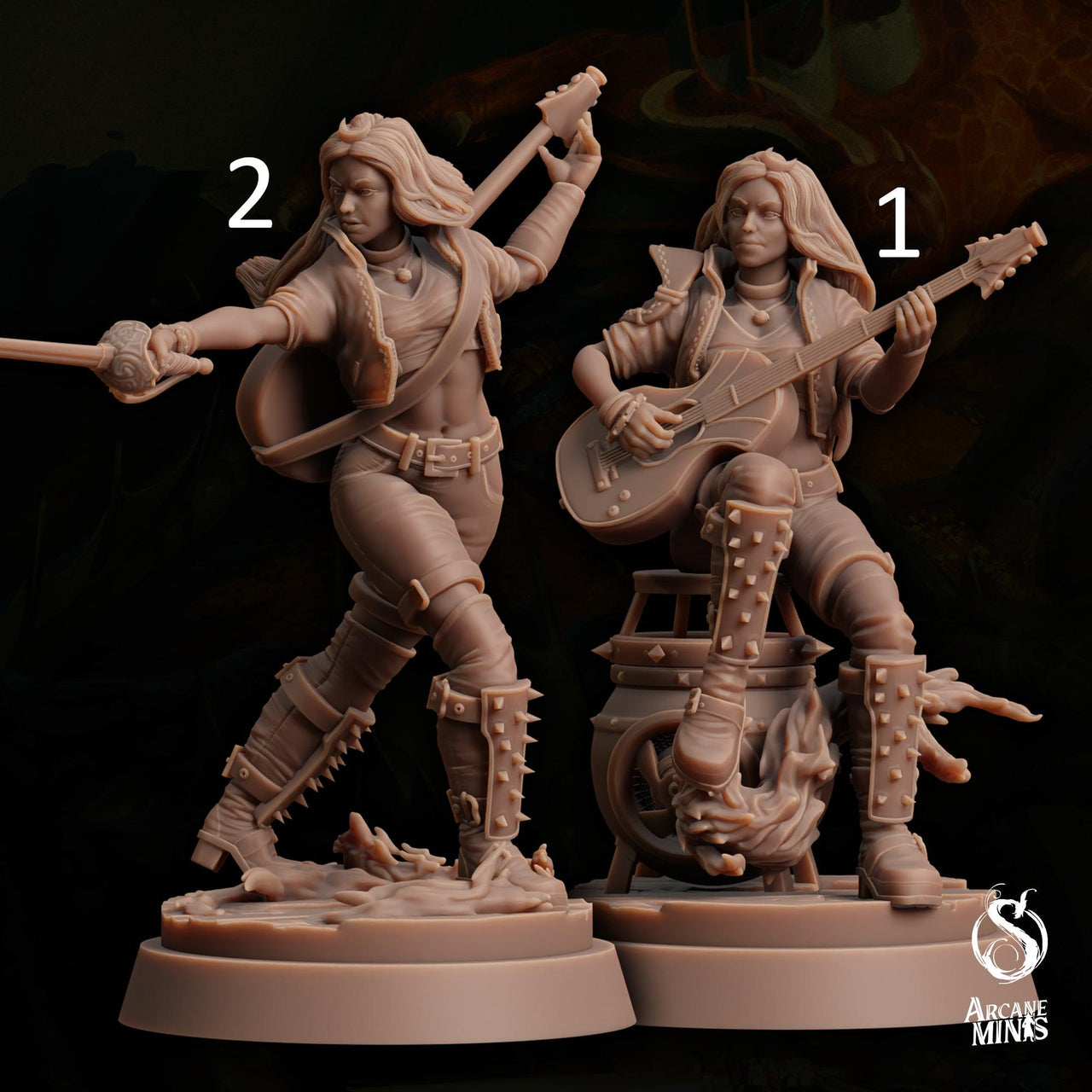 Fire Elemdar Sorcerer - Sordane Publishing | 28mm and 32mm | Wargaming | DnD | Tabletop Roleplaying