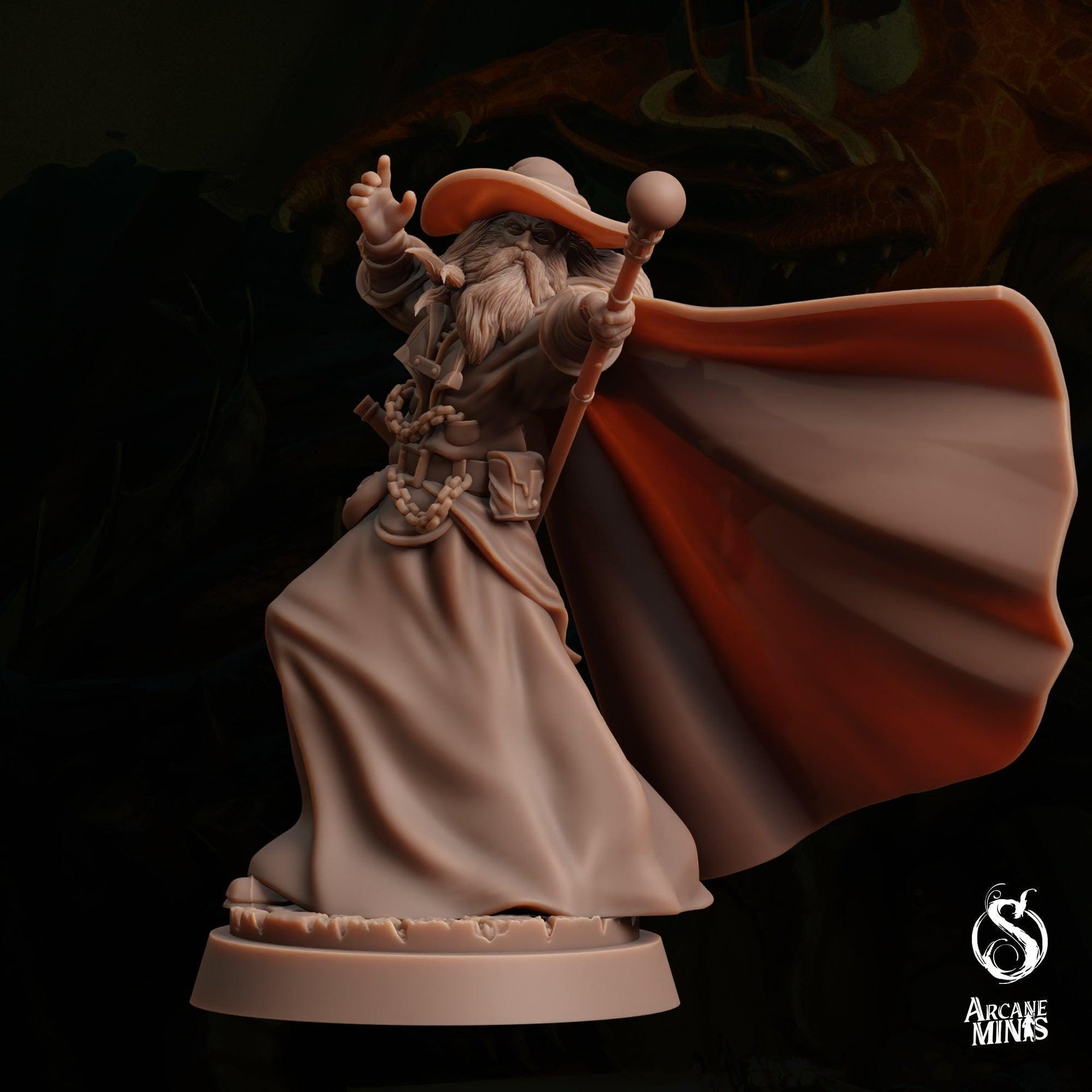 Water Elemdar Wizard - Sordane Publishing | 28mm and 32mm | Wargaming | DnD | Tabletop Roleplaying