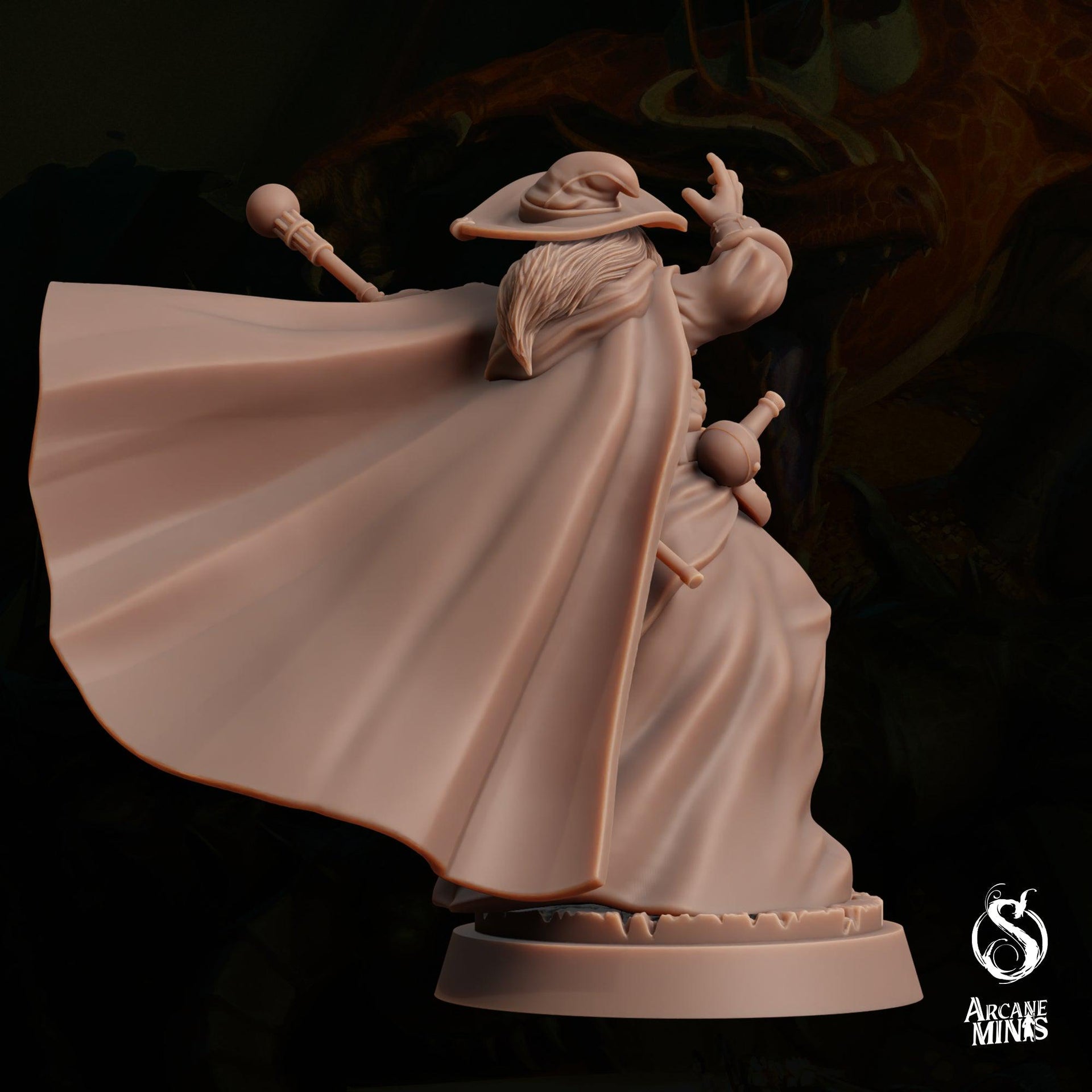 Water Elemdar Wizard - Sordane Publishing | 28mm and 32mm | Wargaming | DnD | Tabletop Roleplaying