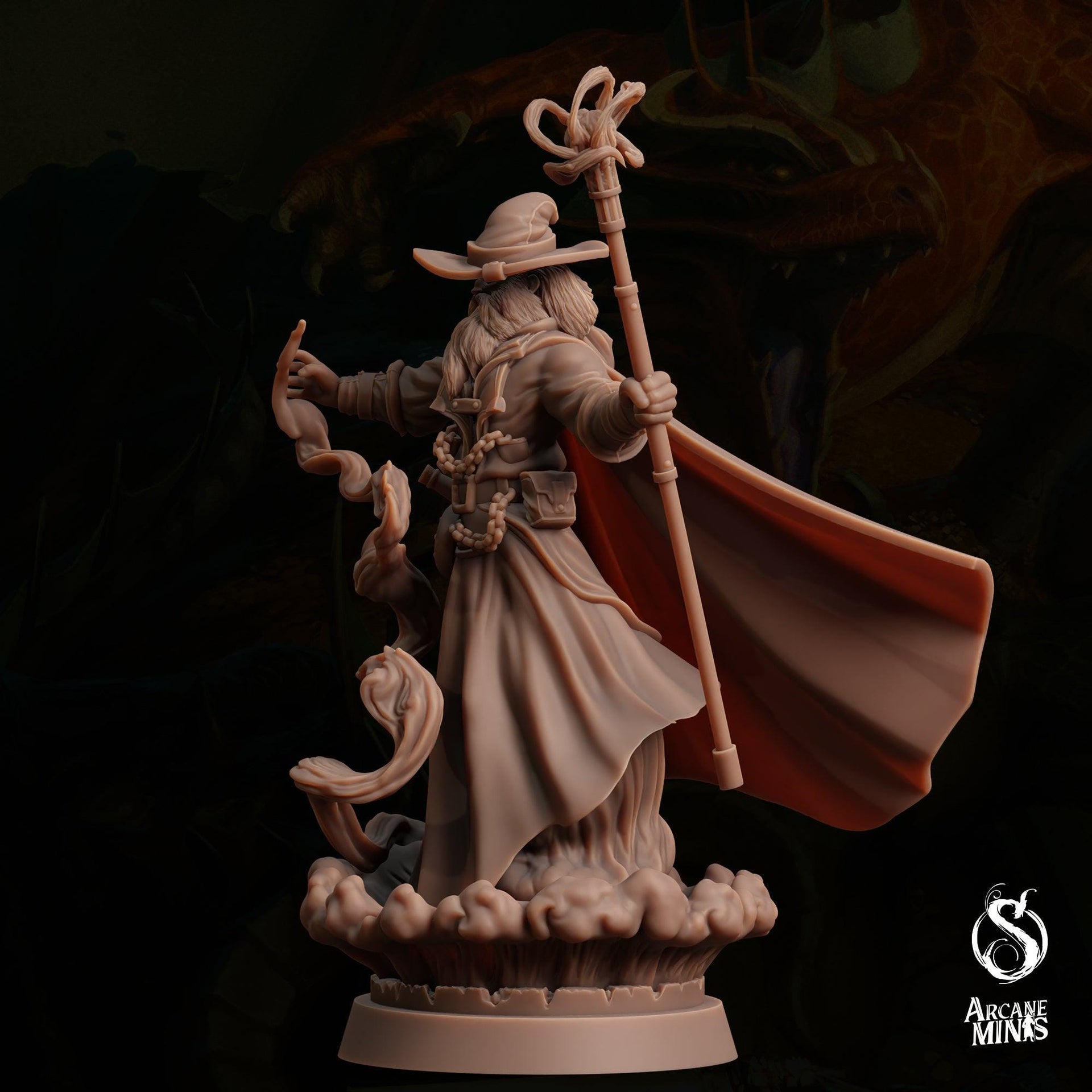 Water Elemdar Wizard - Sordane Publishing | 28mm and 32mm | Wargaming | DnD | Tabletop Roleplaying