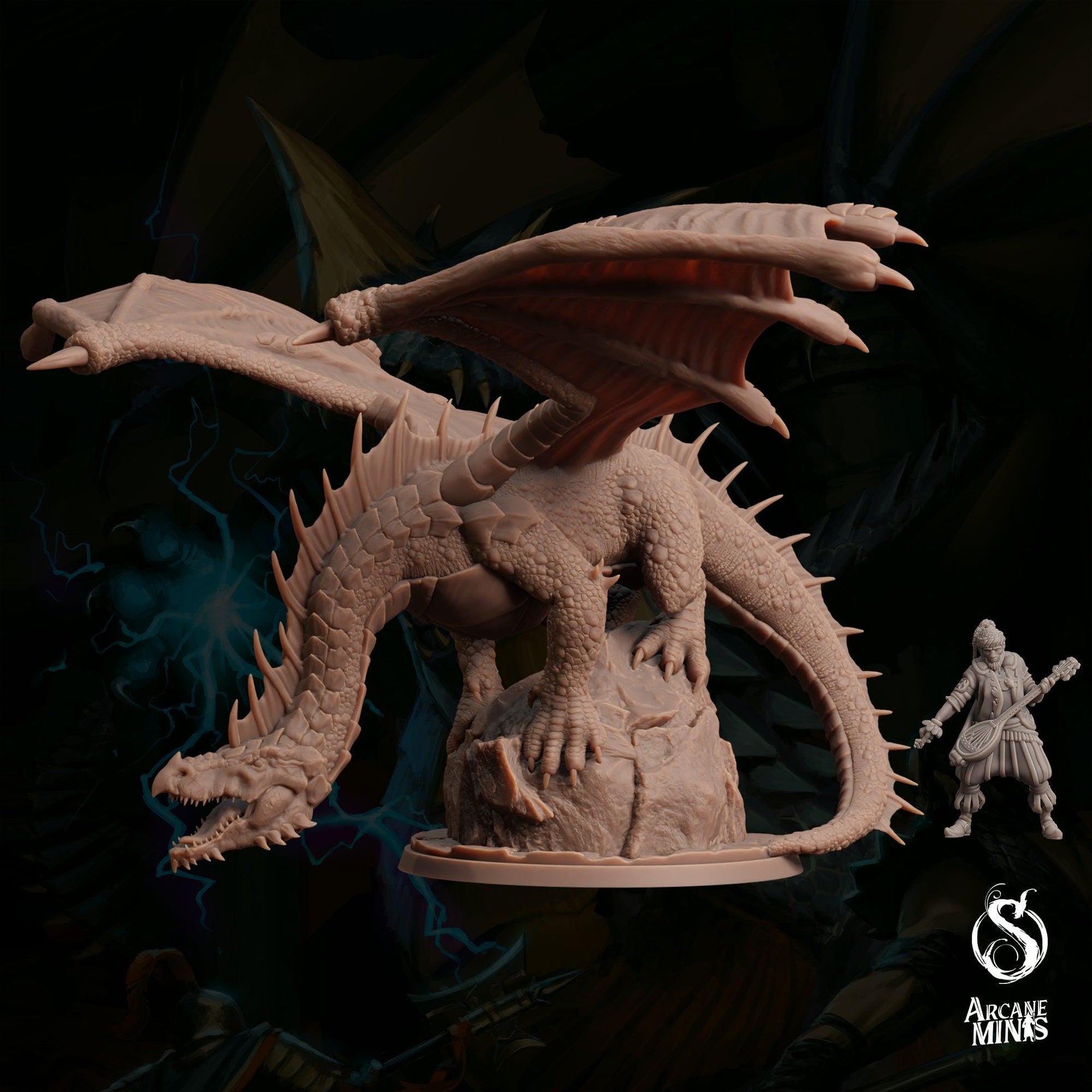 Young Green Dragon - Sordane Publishing | 28mm and 32mm | Wargaming | DnD | Tabletop Roleplaying