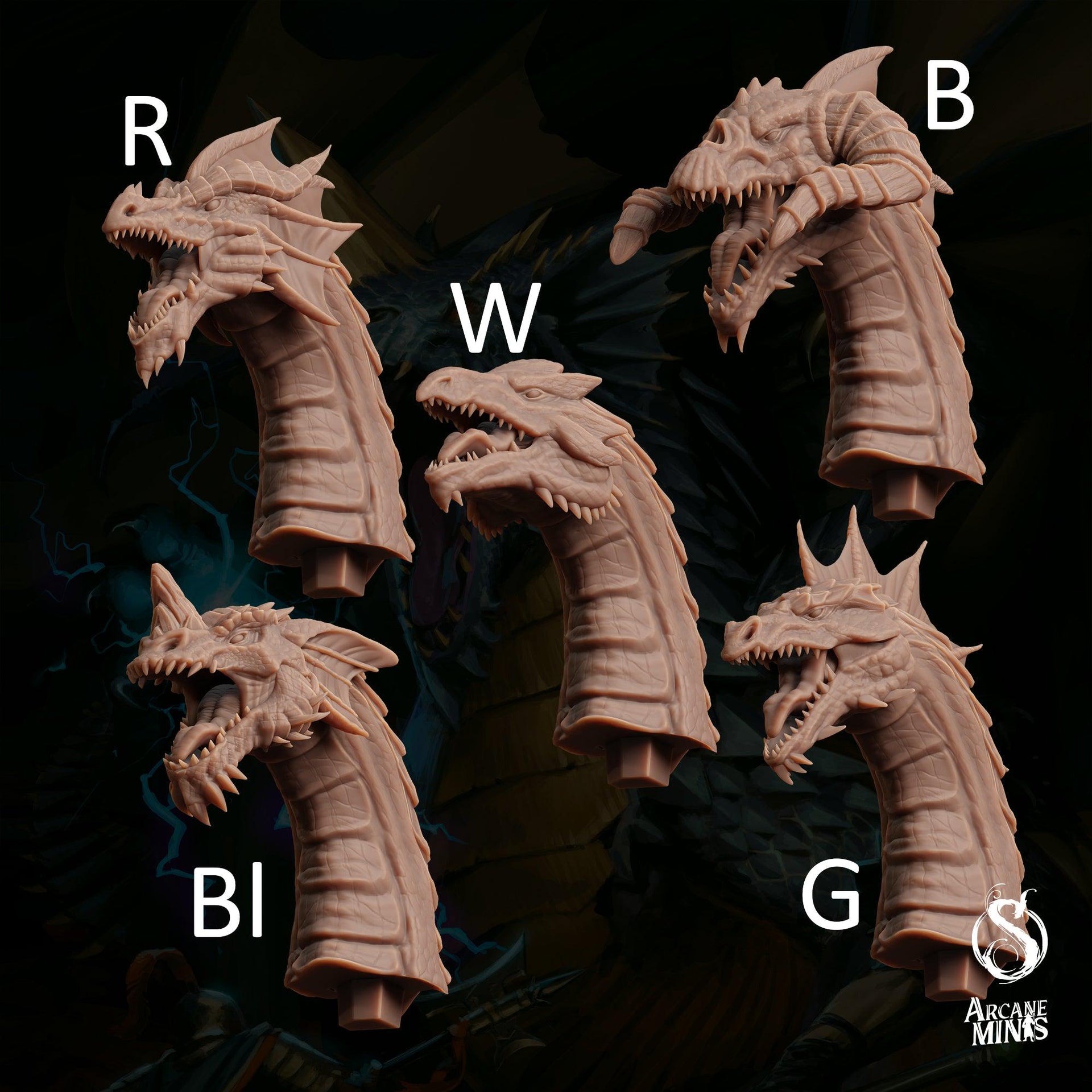 Drakkounds. Blake, Blue, Green, Red, and White Drakes - Sordane Publishing | 28mm and 32mm | Wargaming | DnD | Tabletop Roleplaying