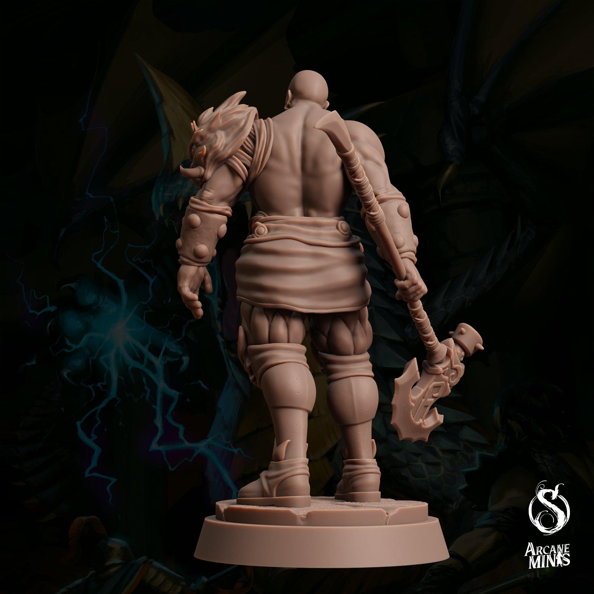 Earth Elemdar Barbarian - Sordane Publishing | 28mm and 32mm | Wargaming | DnD | Tabletop Roleplaying