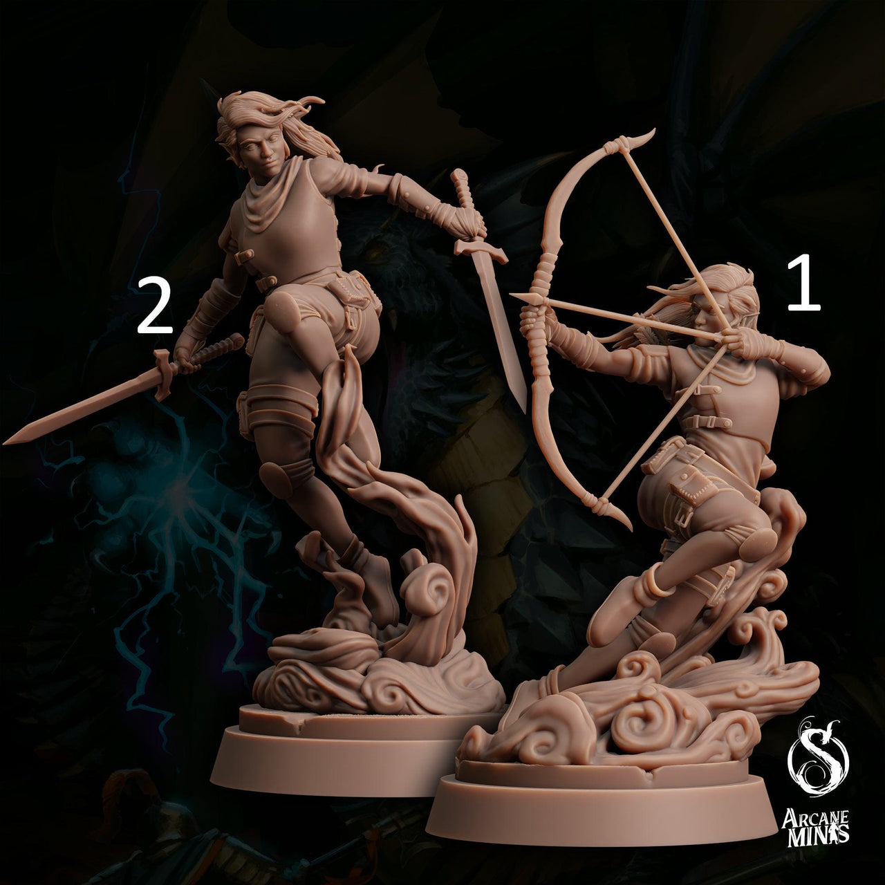 Air Elemdar Ranger - Sordane Publishing | 28mm and 32mm | Wargaming | DnD | Tabletop Roleplaying