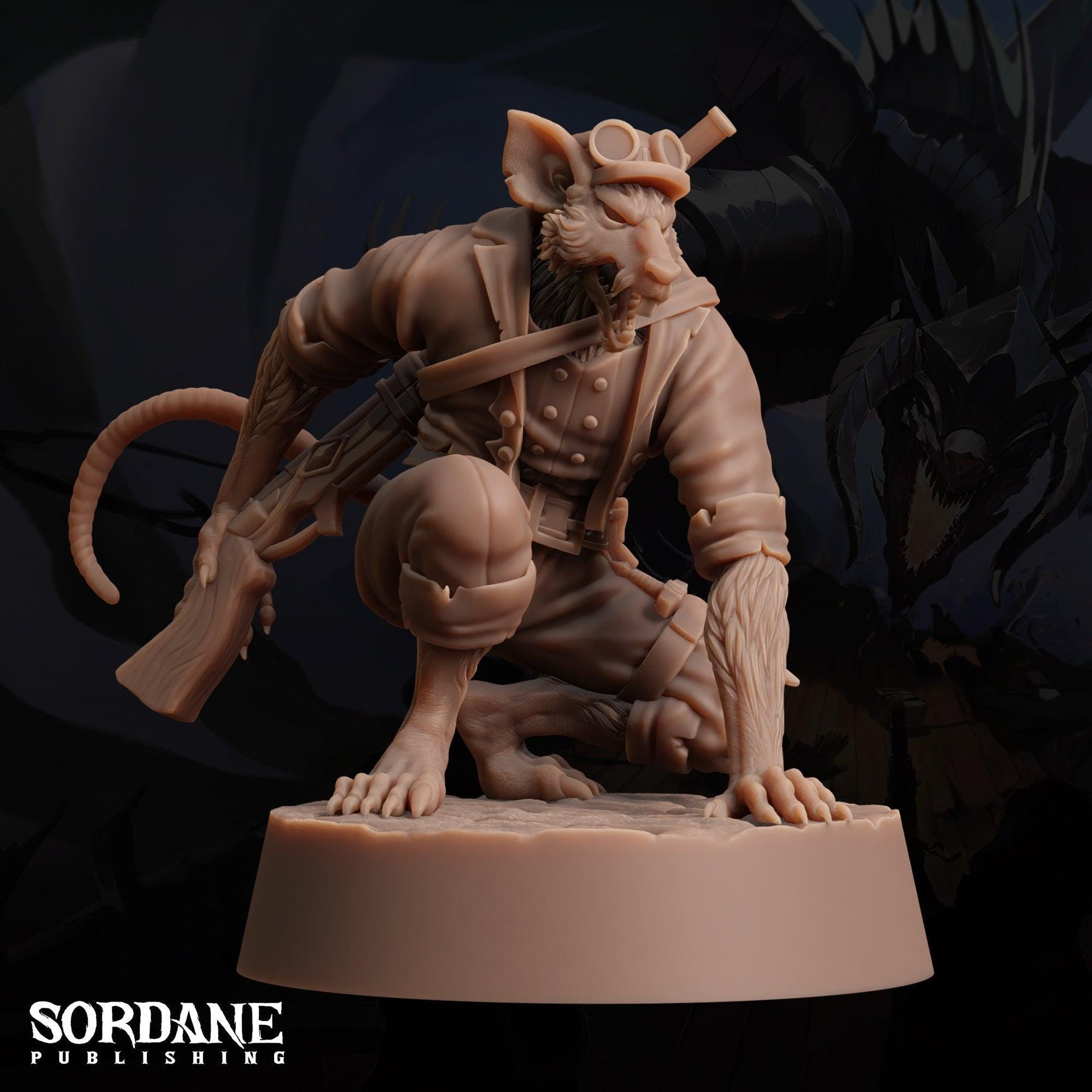 Wererat Scout - Sordane Publishing | 28mm and 32mm | Wargaming | DnD | Tabletop Roleplaying