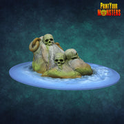 Ocean Rocks Terrain - Print Your Monsters | 28mm and 32mm | Wargaming | DnD | Tabletop Roleplaying