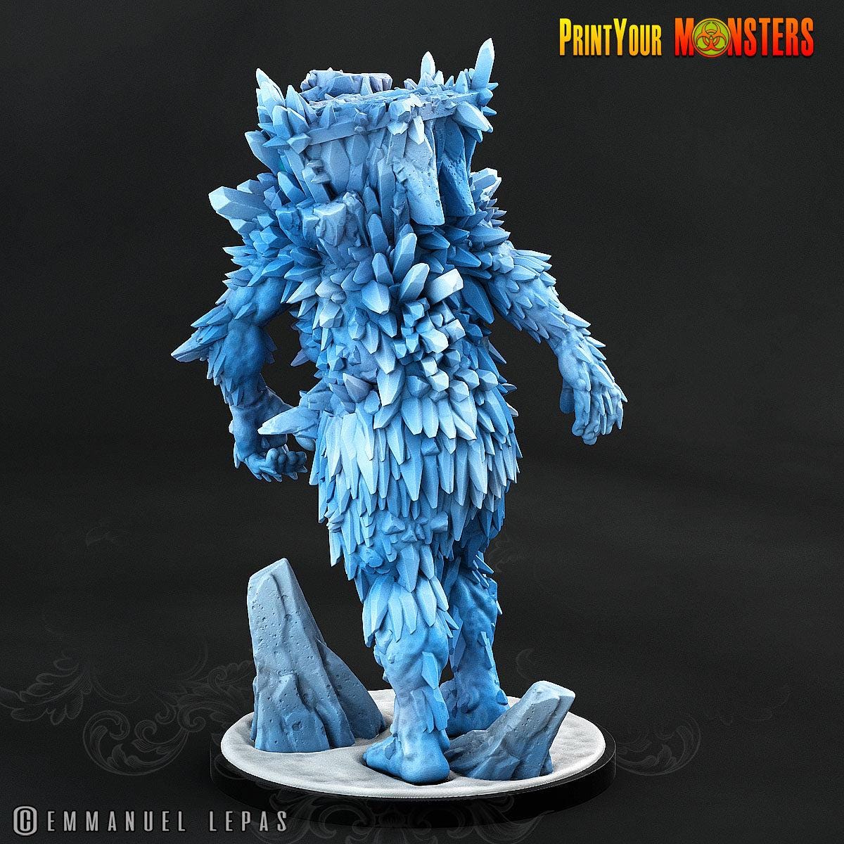 Frostwarden Frimasire. Ice Elemental Giant - Print Your Monsters | 28mm and 32mm | Wargaming | DnD | Tabletop Roleplaying