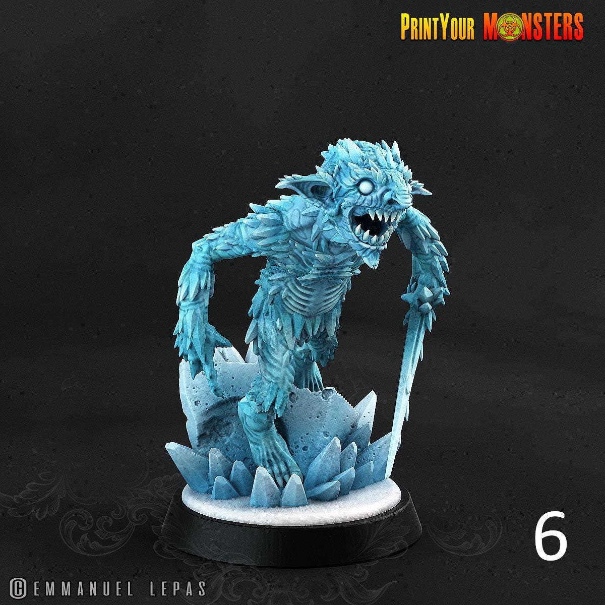 Ice Shard Goblins - Print Your Monsters | 28mm and 32mm | Wargaming | DnD | Tabletop Roleplaying