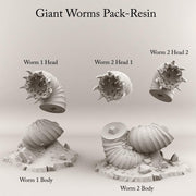Desert Worms. Giant Sand Worm Pack - Print Your Monsters | 28mm and 32mm | Wargaming | DnD | Tabletop Roleplaying
