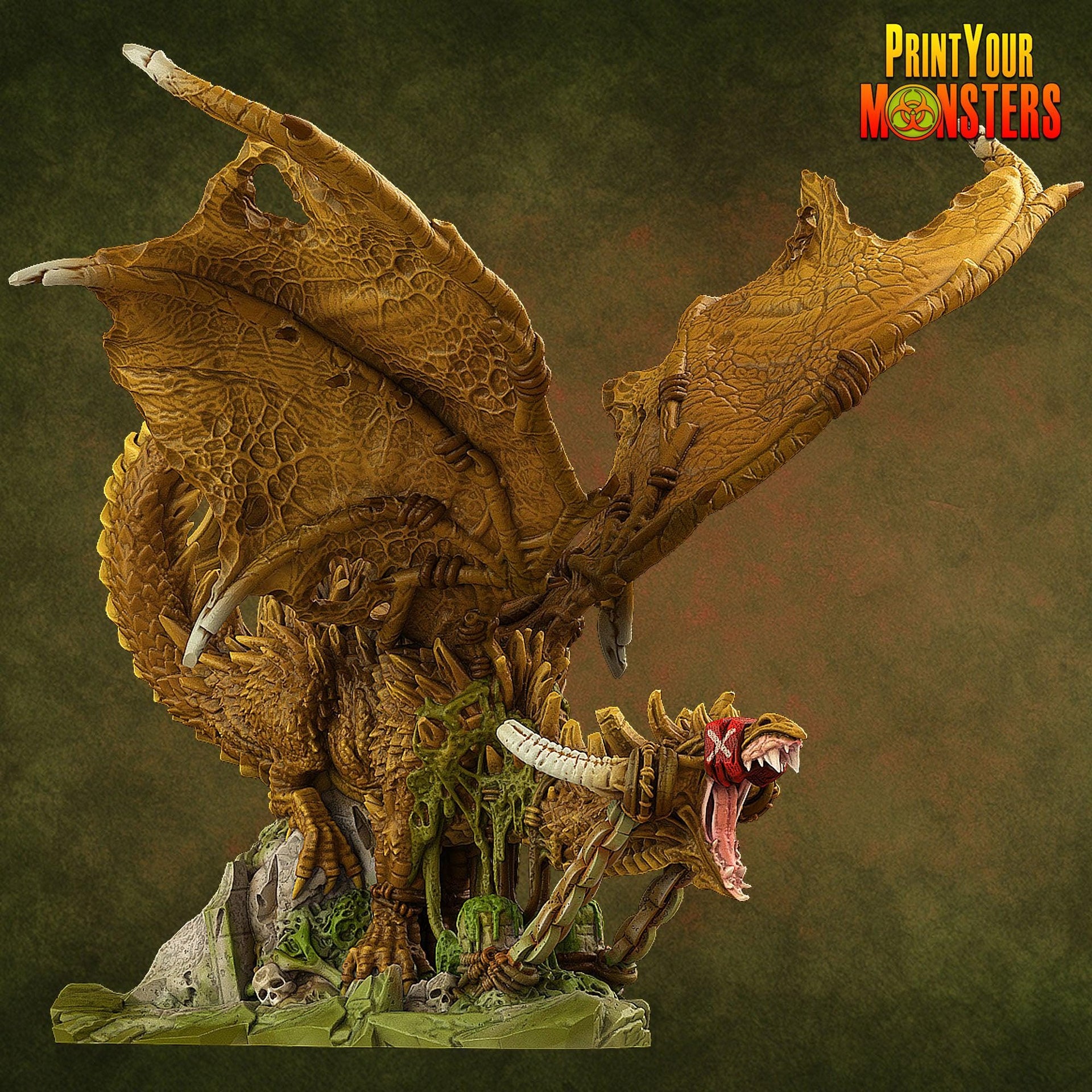 Cave Dragon - Print Your Monsters | 28mm and 32mm | Wargaming | DnD | Tabletop Roleplaying