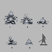 Jungle Carnivorous Plants - Fantastic Plants and Rocks | 28mm and 32mm | Wargaming | DnD | Tabletop Roleplaying