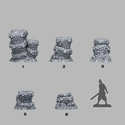 Infernal Chimneys - Fantastic Plants and Rocks | 28mm and 32mm | Wargaming | DnD | Tabletop Roleplaying