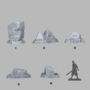Oriented Traveler Stones - Fantastic Plants and Rocks | 28mm and 32mm | Wargaming | DnD | Tabletop Roleplaying