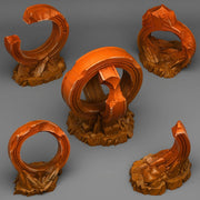 Mystical Martian Rings - Fantastic Plants and Rocks | 28mm and 32mm | Wargaming | DnD | Tabletop Roleplaying