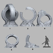 Mystical Martian Rings - Fantastic Plants and Rocks | 28mm and 32mm | Wargaming | DnD | Tabletop Roleplaying