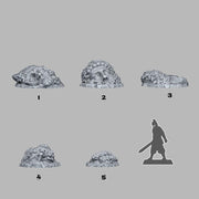 Overgrown Statues - Fantastic Plants and Rocks | 28mm and 32mm | Wargaming | DnD | Tabletop Roleplaying