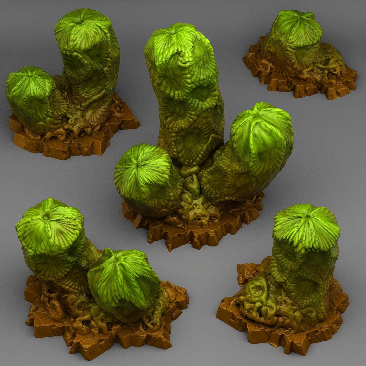 Cactus from Mars - Fantastic Plants and Rocks | 28mm and 32mm | Wargaming | DnD | Tabletop Roleplaying