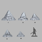 Alien Shards Scatter Terrain - Fantastic Plants and Rocks | 28mm and 32mm | Wargaming | DnD | Tabletop Roleplaying