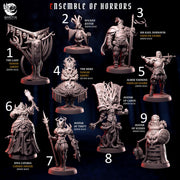 Ensemble of Horrors. Haunted Performance Adventure - Goetia Miniatures | 28mm and 32mm | Wargaming | DnD | Tabletop Roleplaying