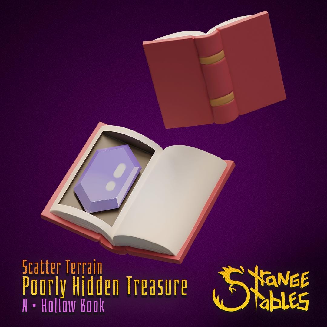 Poorly HIdden Terrain. Stashed Look Scatter Decor - Strange Stables | 28mm and 32mm | Wargaming | DnD | Tabletop Roleplaying