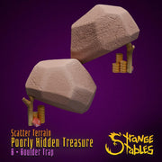 Poorly HIdden Terrain. Stashed Look Scatter Decor - Strange Stables | 28mm and 32mm | Wargaming | DnD | Tabletop Roleplaying