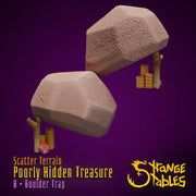 Poorly HIdden Terrain. Stashed Look Scatter Decor - Strange Stables | 28mm and 32mm | Wargaming | DnD | Tabletop Roleplaying