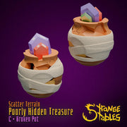 Poorly HIdden Terrain. Stashed Look Scatter Decor - Strange Stables | 28mm and 32mm | Wargaming | DnD | Tabletop Roleplaying