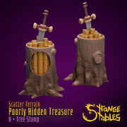 Poorly HIdden Terrain. Stashed Look Scatter Decor - Strange Stables | 28mm and 32mm | Wargaming | DnD | Tabletop Roleplaying