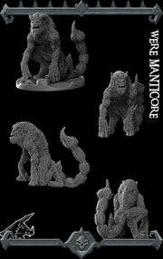 WereManticore - Rocket Pig Games | 28mm and 32mm | Wargaming | DnD | Tabletop Roleplaying