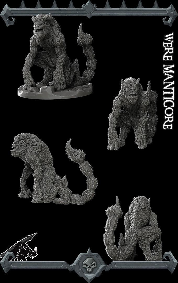 WereManticore - Rocket Pig Games | 28mm and 32mm | Wargaming | DnD | Tabletop Roleplaying