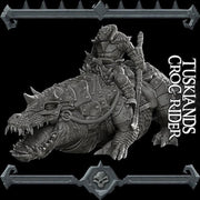 Tusklands Croc Rider - Rocket Pig Games | 28mm and 32mm | Wargaming | DnD | Tabletop Roleplaying