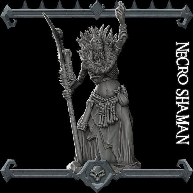 Necro Shaman - Rocket Pig Games | 28mm and 32mm | Wargaming | DnD | Tabletop Roleplaying