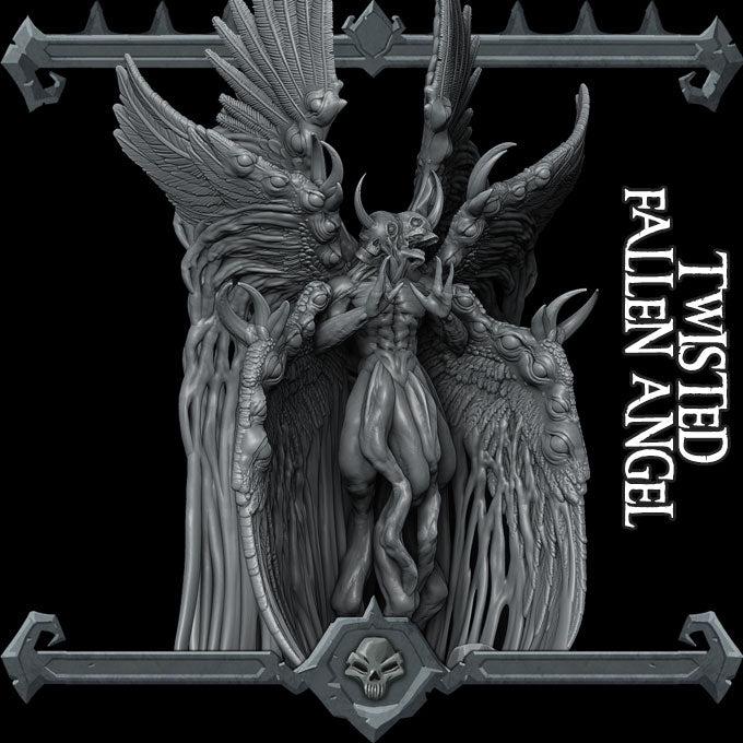 Twisted Fallen Angel - Rocket Pig Games | 28mm and 32mm | Wargaming | DnD | Tabletop Roleplaying