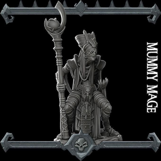 Mummy Mage - Rocket Pig Games | 28mm and 32mm | Wargaming | DnD | Tabletop Roleplaying