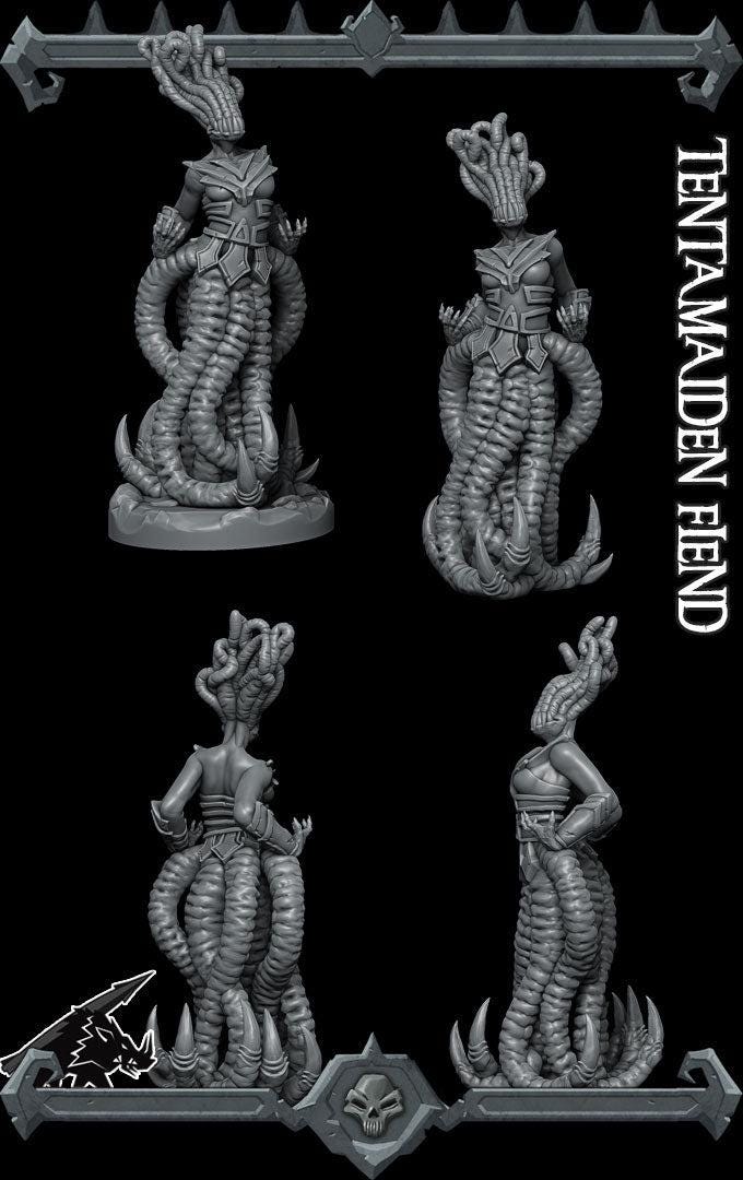 Tentamaiden Fiend - Rocket Pig Games | 28mm and 32mm | Wargaming | DnD | Tabletop Roleplaying