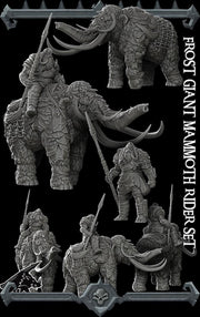 Frost Giant Mammoth Rider - Rocket Pig Games | 28mm and 32mm | Wargaming | DnD | Tabletop Roleplaying