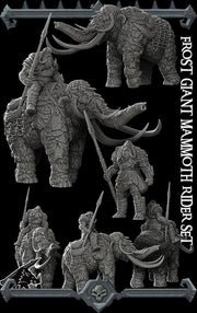 Frost Giant Mammoth Rider - Rocket Pig Games | 28mm and 32mm | Wargaming | DnD | Tabletop Roleplaying