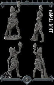 Female Ifrit - Rocket Pig Games | 28mm and 32mm | Wargaming | DnD | Tabletop Roleplaying