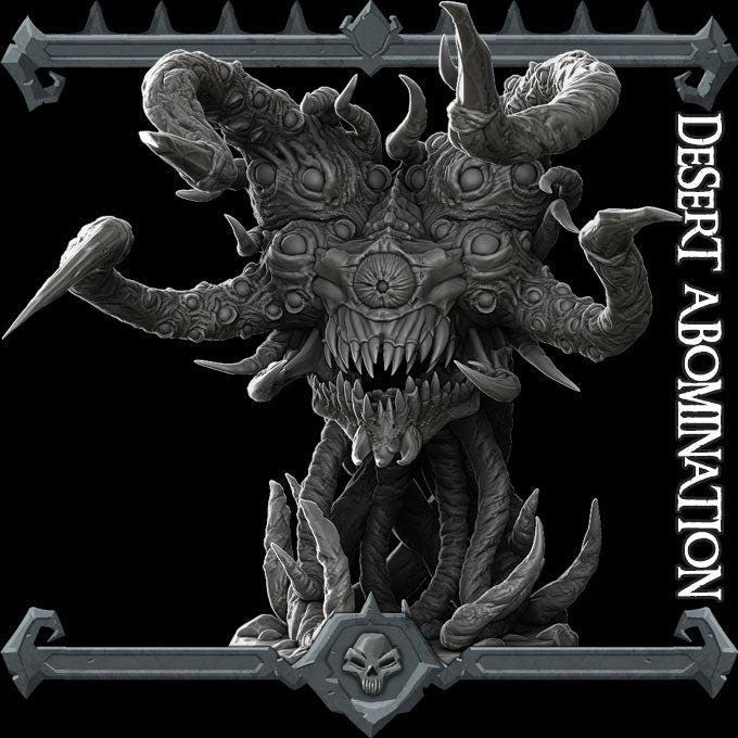 Desert Abomination - Rocket Pig Games | 28mm and 32mm | Wargaming | DnD | Tabletop Roleplaying