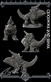 Clockwork Land Shark - Rocket Pig Games | 28mm and 32mm | Wargaming | DnD | Tabletop Roleplaying