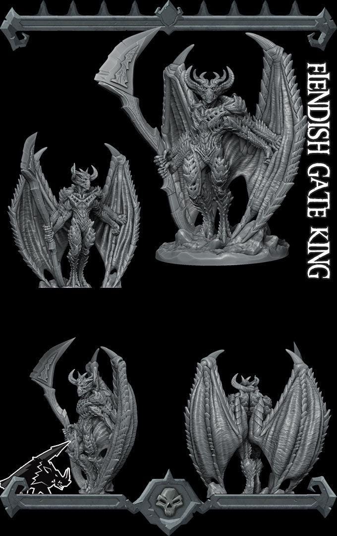 Fiendish Gate King - Rocket Pig Games | 28mm and 32mm | Wargaming | DnD | Tabletop Roleplaying