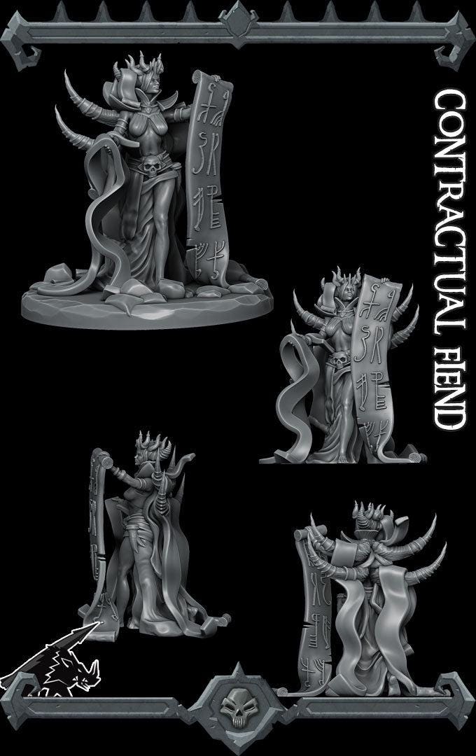 Contractual Fiend - Rocket Pig Games | 28mm and 32mm | Wargaming | DnD | Tabletop Roleplaying