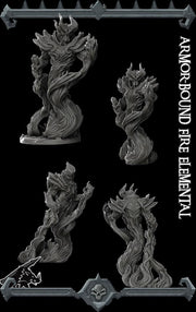 Armorbound Fire Elemental - Rocket Pig Games | 28mm and 32mm | Wargaming | DnD | Tabletop Roleplaying