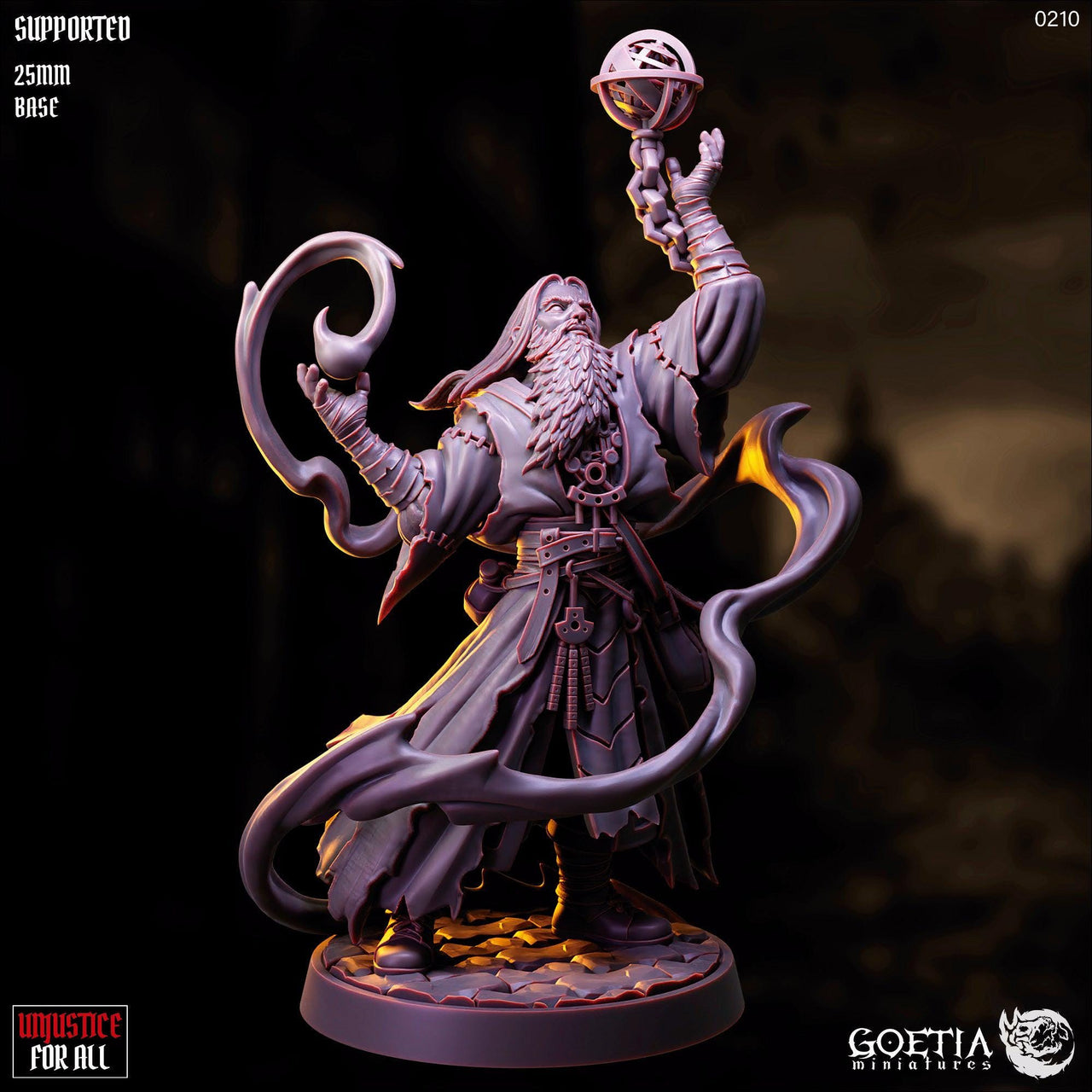 Arokhenes, Wizard Prisoner - Goetia Miniatures | 28mm and 32mm | Wargaming | DnD | Tabletop Roleplaying