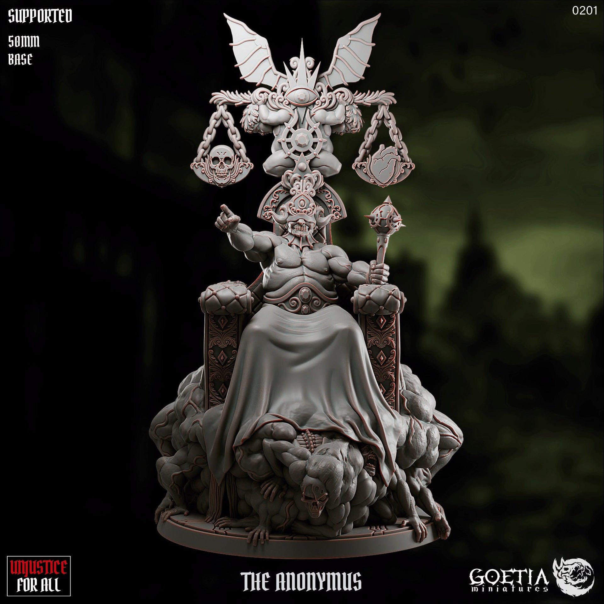 The Anonymous, Court Adjudicator - Goetia Miniatures | 28mm and 32mm | Wargaming | DnD | Tabletop Roleplaying