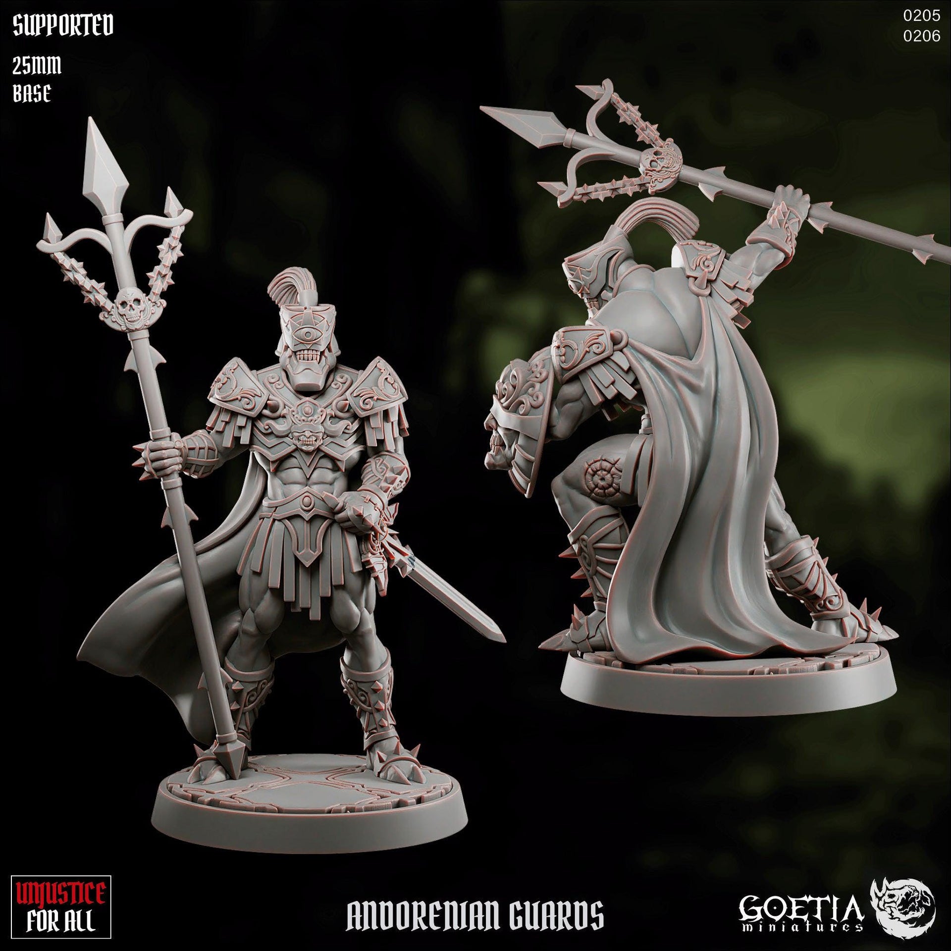 Unjustice for All, Corrupted Justice Adventure - Goetia Miniatures | 28mm and 32mm | Wargaming | DnD | Tabletop Roleplaying