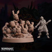 Cloudhoppers. Flying Cloud Rabbits - Sordane Publishing | 28mm and 32mm | Wargaming | DnD | Tabletop Roleplaying